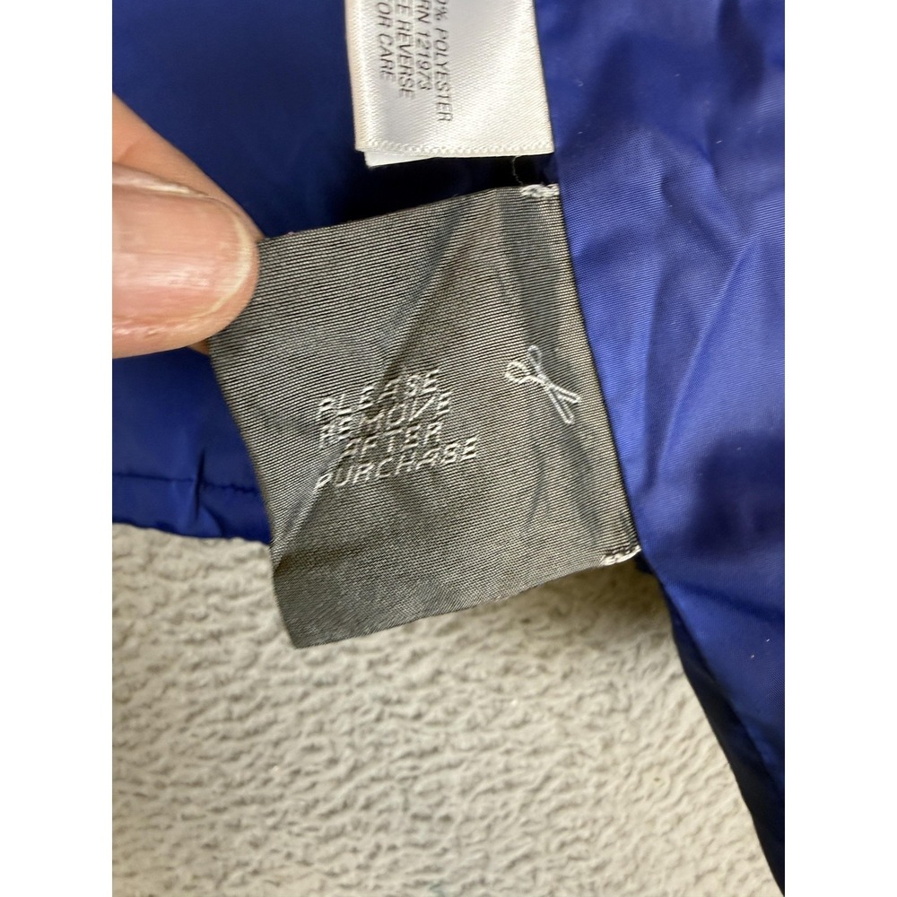 Simply Vera Vera Wang Jacket Womens Medium Blue Quilted Puffer Winter Coat - Picture 8 of 15
